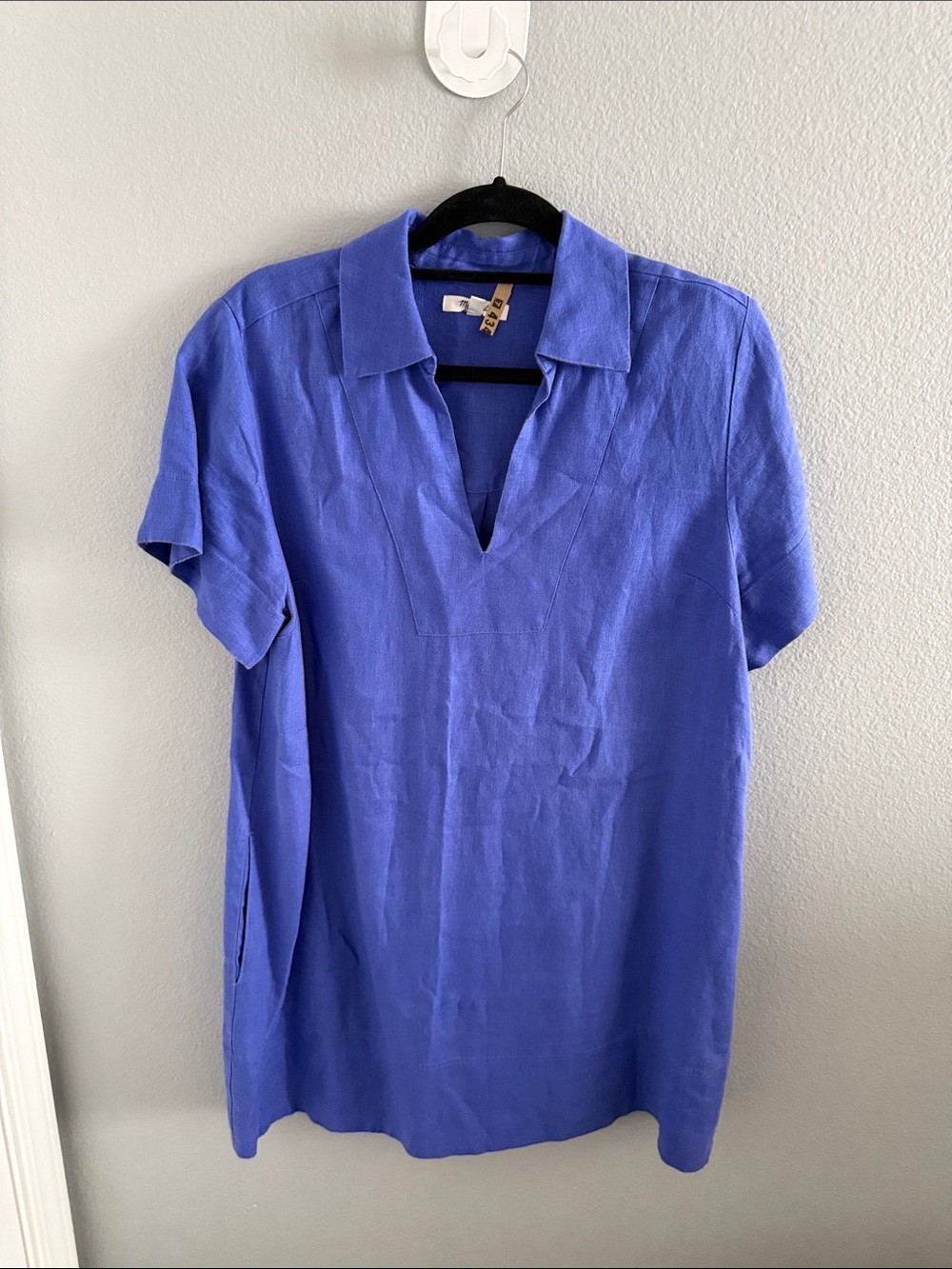 Madewell Women's Short Sleeve Linen Dress